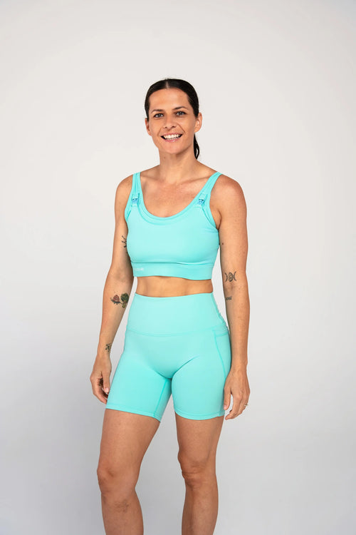 Asta Nursing Sports Bra | Teal